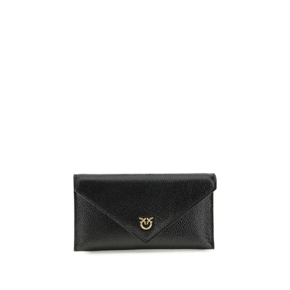 PINKO Black Calf Leather Bos Taurus Handbag