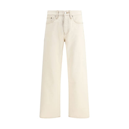 Sunflower Beige Cotton Relaxed Fit Jeans