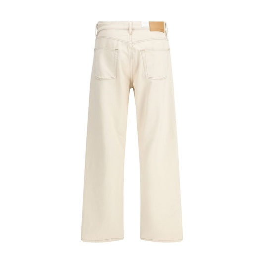 Sunflower Beige Cotton Relaxed Fit Jeans