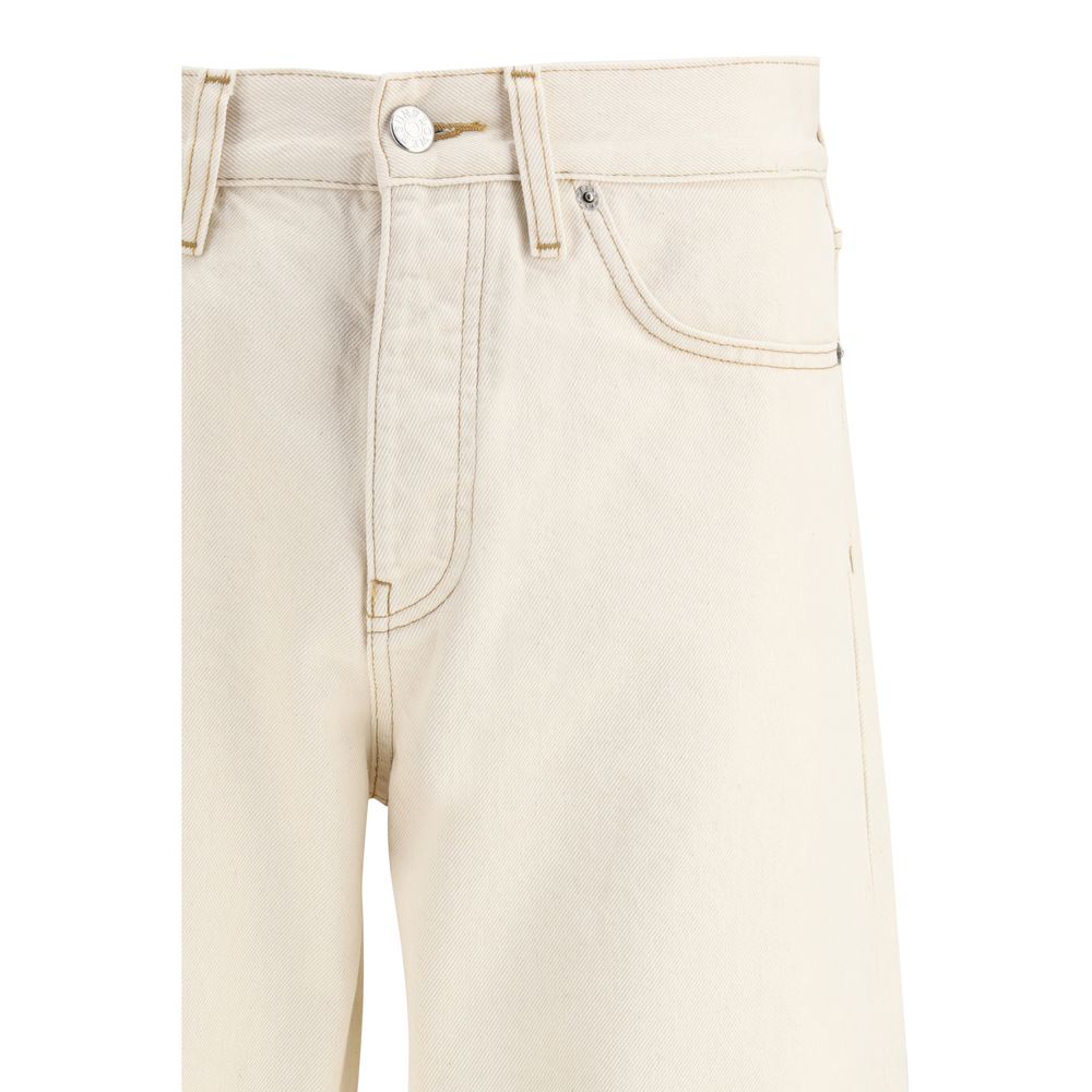 Sunflower Beige Cotton Relaxed Fit Jeans