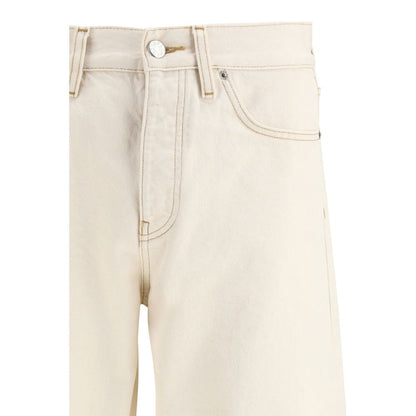 Sunflower Beige Cotton Relaxed Fit Jeans