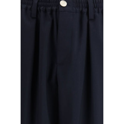 Marni Blue Merino Wool Casual Pants