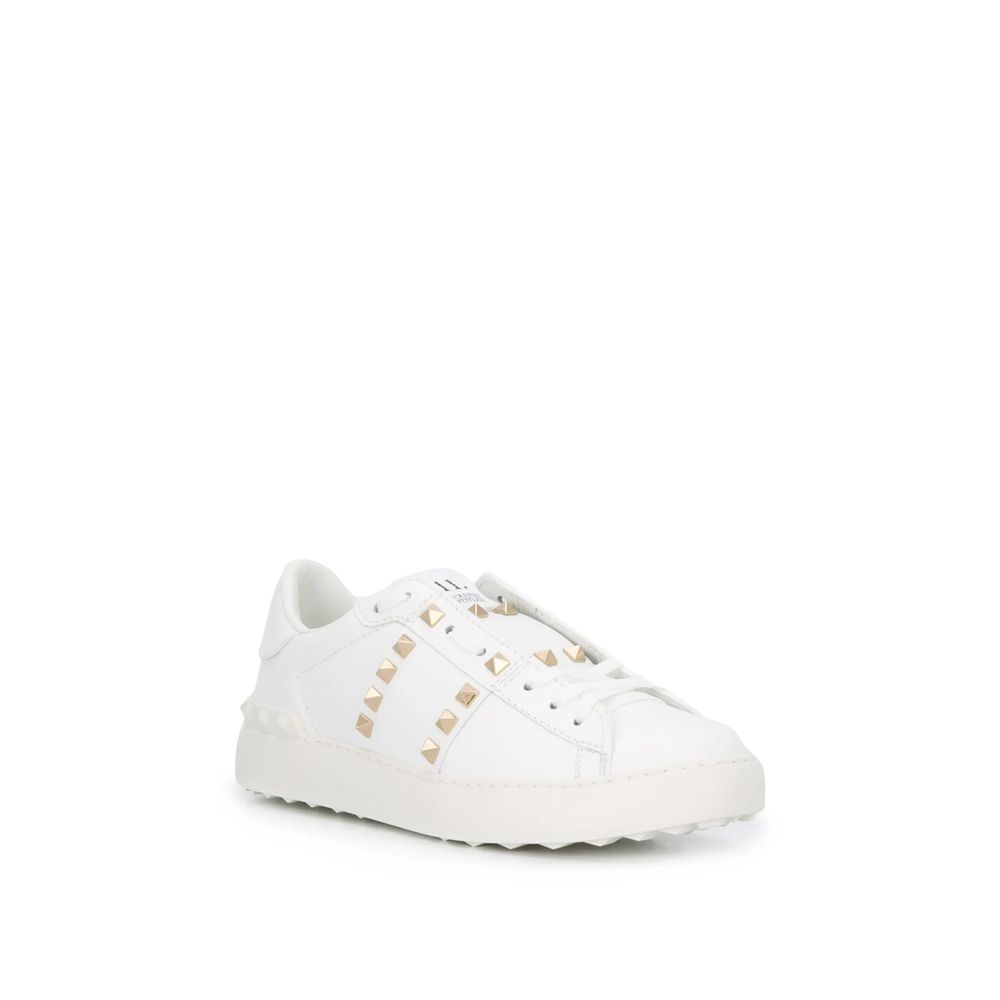 Valentino Garavani White Leather Low Top Sneakers