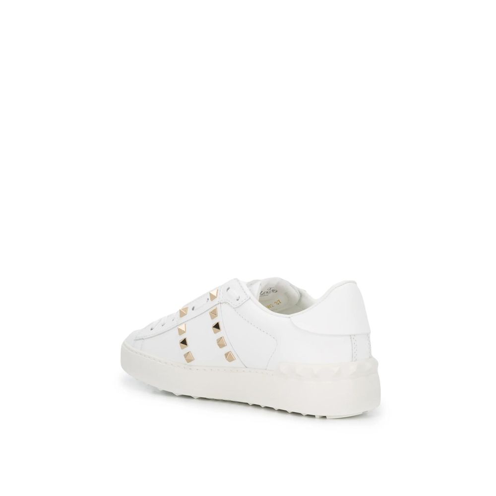 Valentino Garavani White Leather Low Top Sneakers