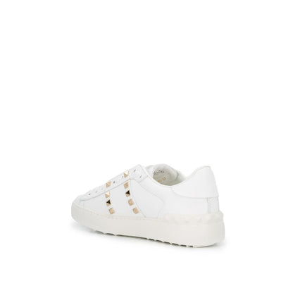 Valentino Garavani White Leather Low Top Sneakers