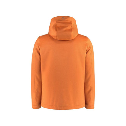 Herno Orange Cashmere Full-Length Jacket