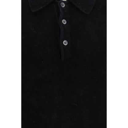 Sunflower Black Cotton Polo Shirt