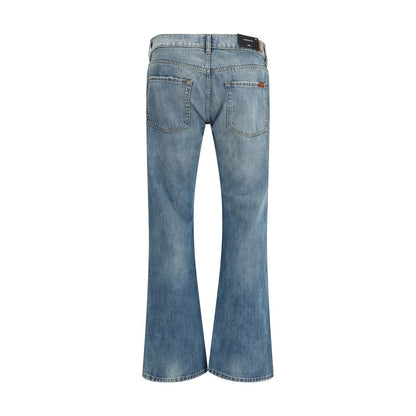 7FOR Blue Cotton Bootcut Jeans