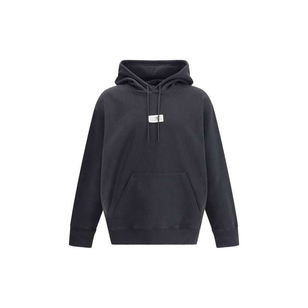 MM6 Black Cotton Sweatshirt