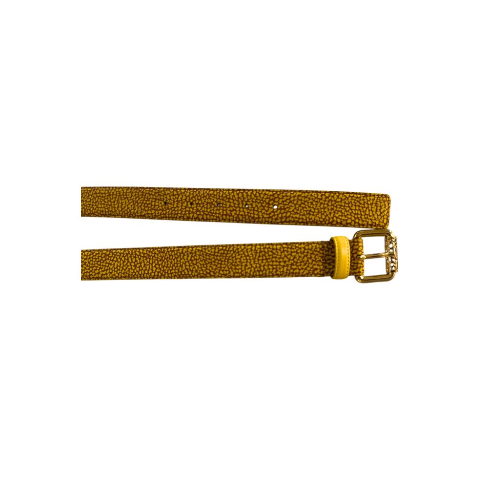 Borbonese Yellow Leather Women Belt