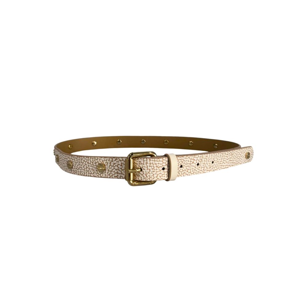 Borbonese Beige Polyvinyl Women's Belt