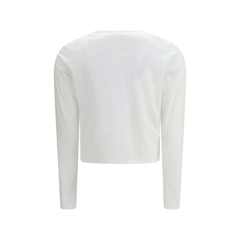 Loulou De Saison White Cotton Long Sleeve T-Shirt