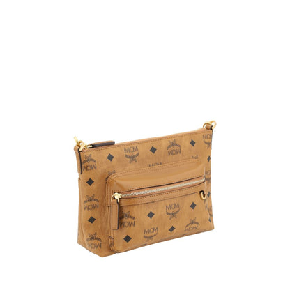 MCM Brown Calf Leather Bos Taurus Shoulder Bag
