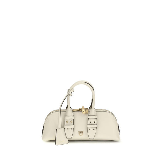 PINKO Beige Calf Leather Bos Taurus Handbag