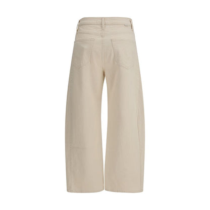 Mother Denim Beige Cotton Jeans Denim