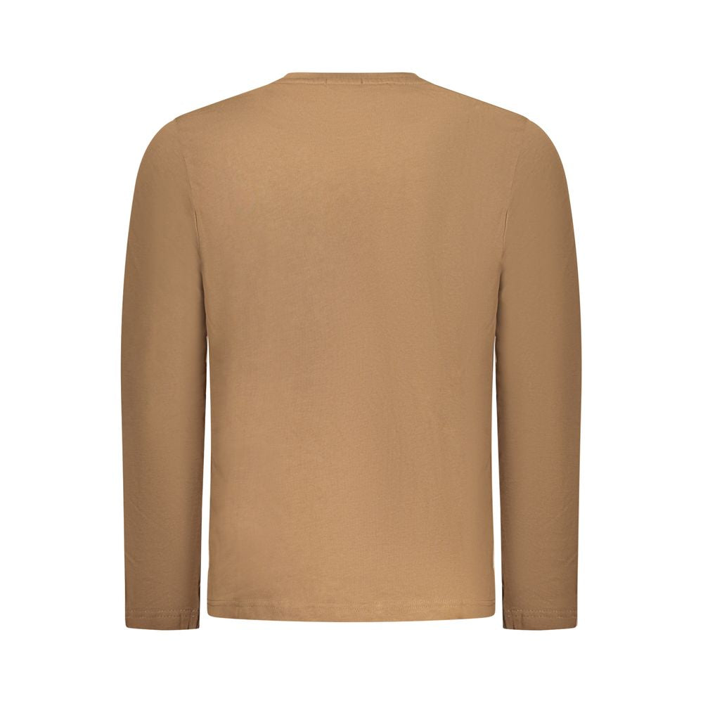 Coveri Moving Marrone Cotton Men T-Shirt