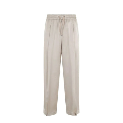 Herno Beige Acetate Casual Pants
