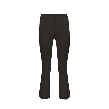 Herno Black Elastane Flared Pants