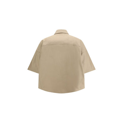 Brunello Cucinelli Beige Cotton Shortsleeve Shirt