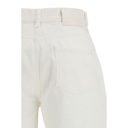 Loulou De Saison Beige Cotton Straight-Leg Jeans