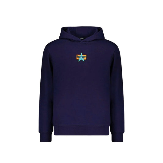 Herno Blue Cotton Sweatshirt