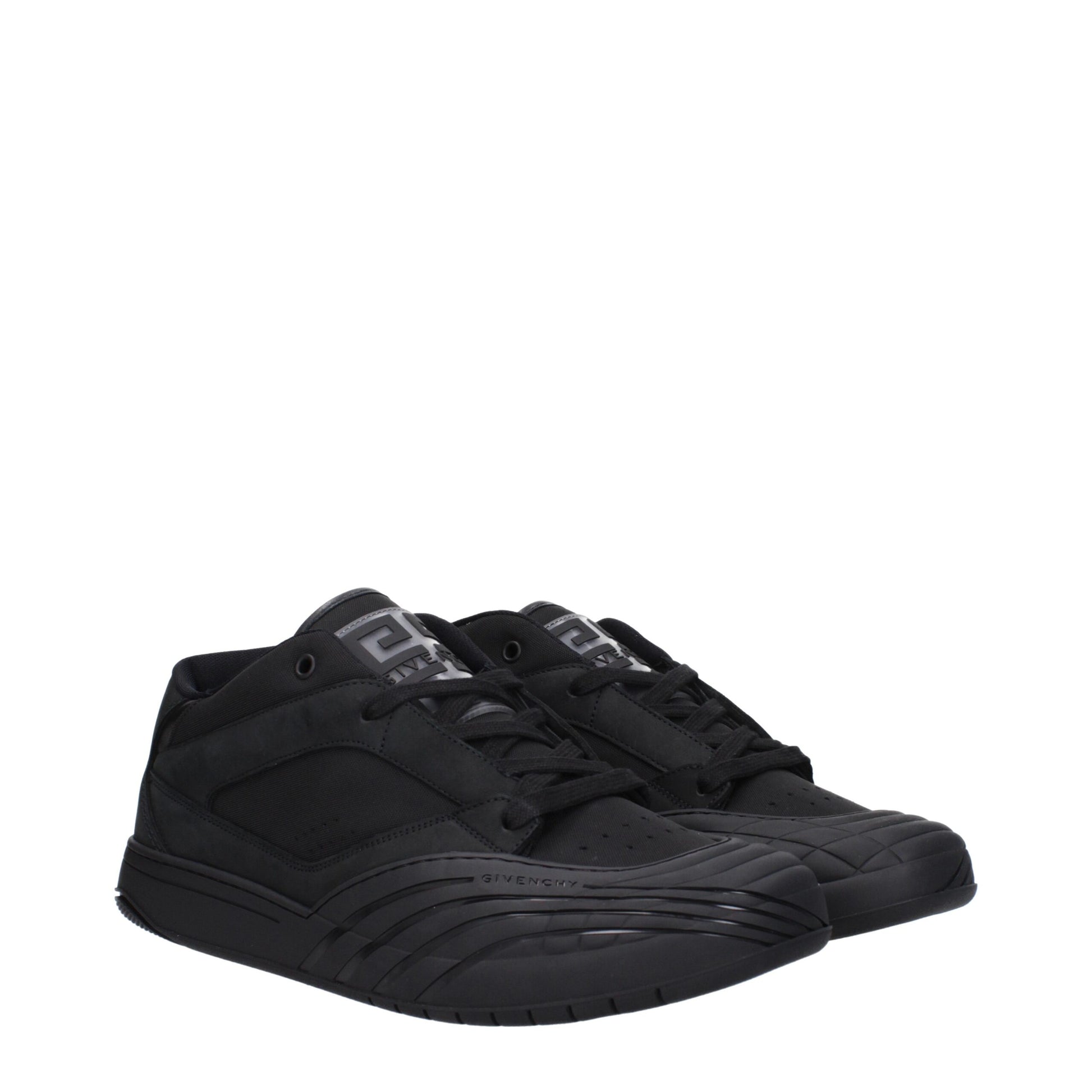 Givenchy Black Fabric Low Top Sneakers