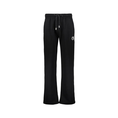 Off-White Black Cotton Casual Pants