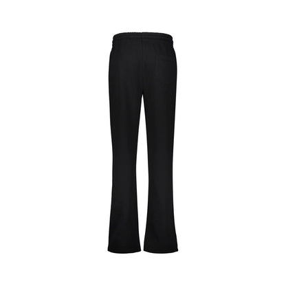 Off-White Black Cotton Casual Pants