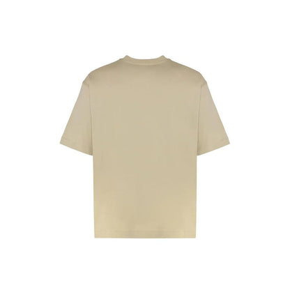 Off-White Beige Cotton T-Shirt