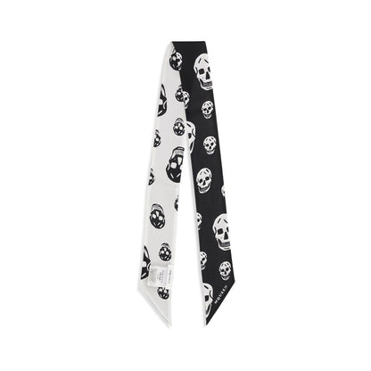 Alexander McQueen Black Silk Scarf