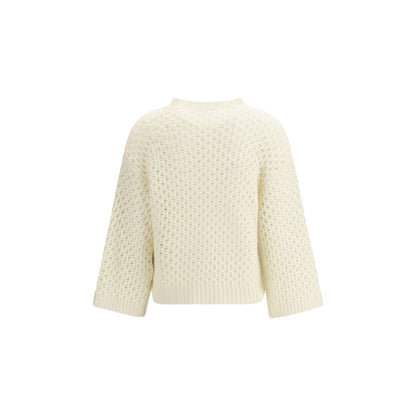 Fabiana Filippi Beige Fleece Wool Sweatshirt