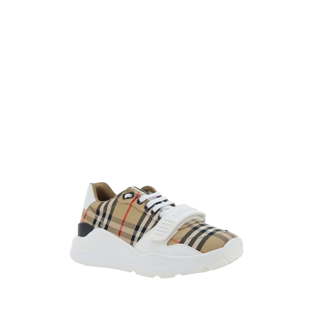 Burberry Beige Cotton Chunky Sneakers
