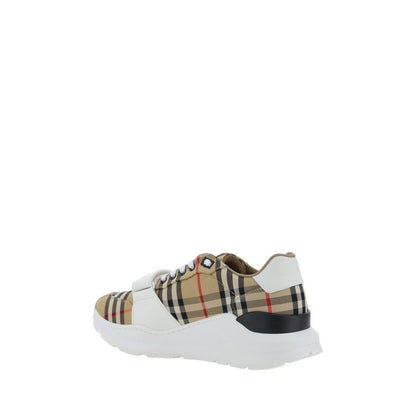 Burberry Beige Cotton Chunky Sneakers
