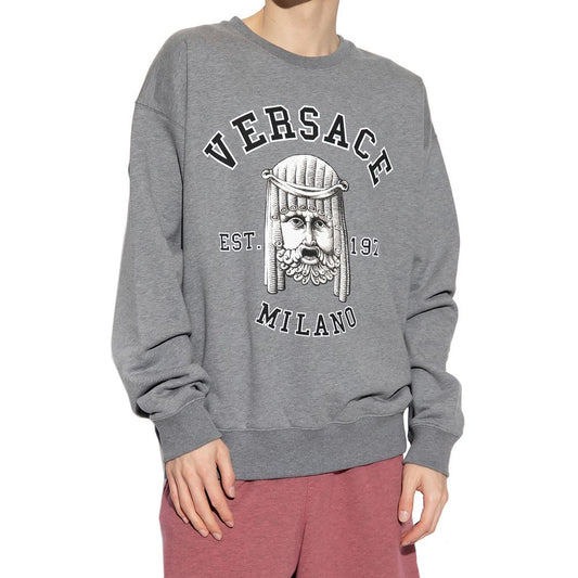 Versace Gray Cotton Sweatshirt