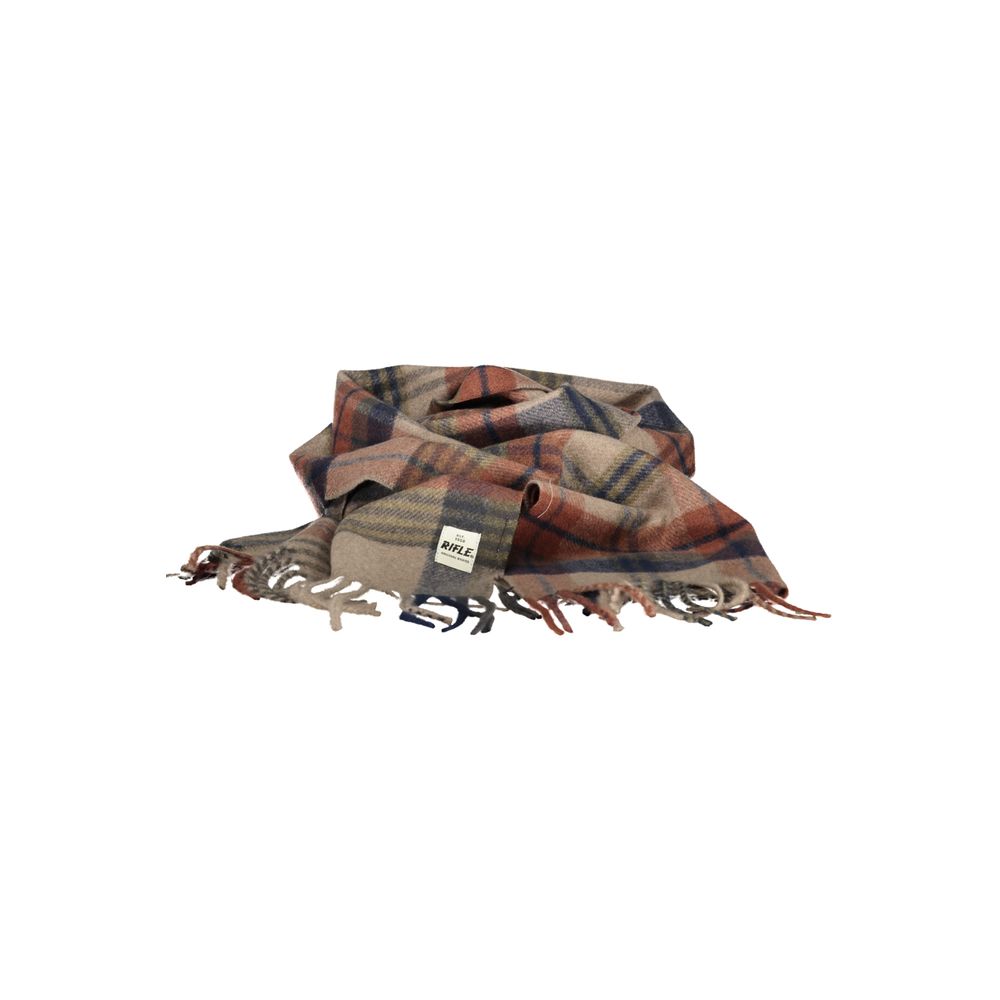 Rifle Marrone Polyester Men Scarf