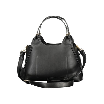 Mario Valentino Black Polyurethane Women Handbag