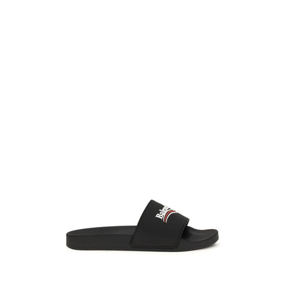 Balenciaga Black Polyurethane Sandals