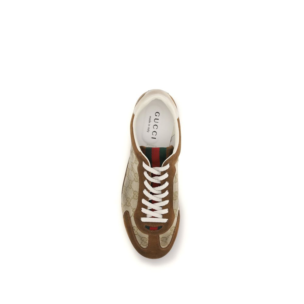 Gucci Brown Calf Leather Bos Taurus Sneakers
