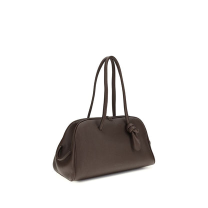 Jacquemus Brown Calf Leather Bos Taurus Shoulder Bag
