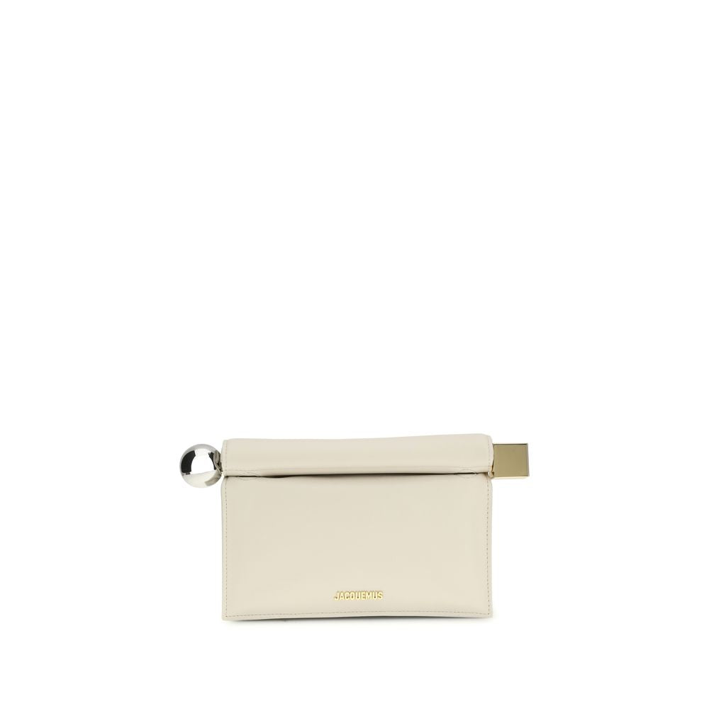 Jacquemus Beige Lamb Ovis Aries Aries Clutch Bag