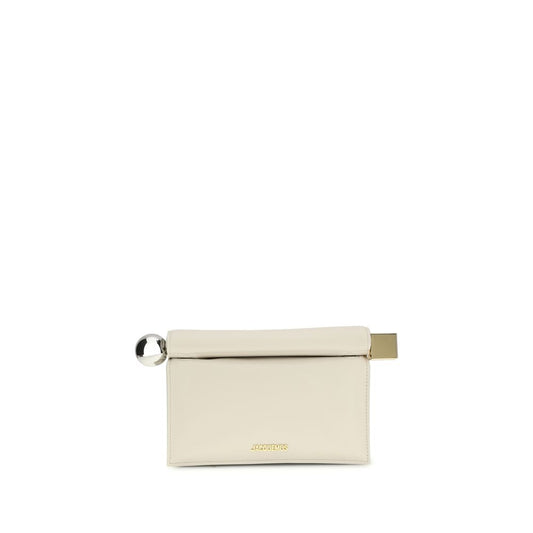 Jacquemus Beige Lamb Ovis Aries Aries Clutch Bag