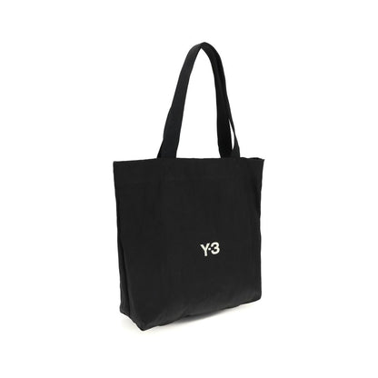 Y-3 Black Cotton Shoulder Bag