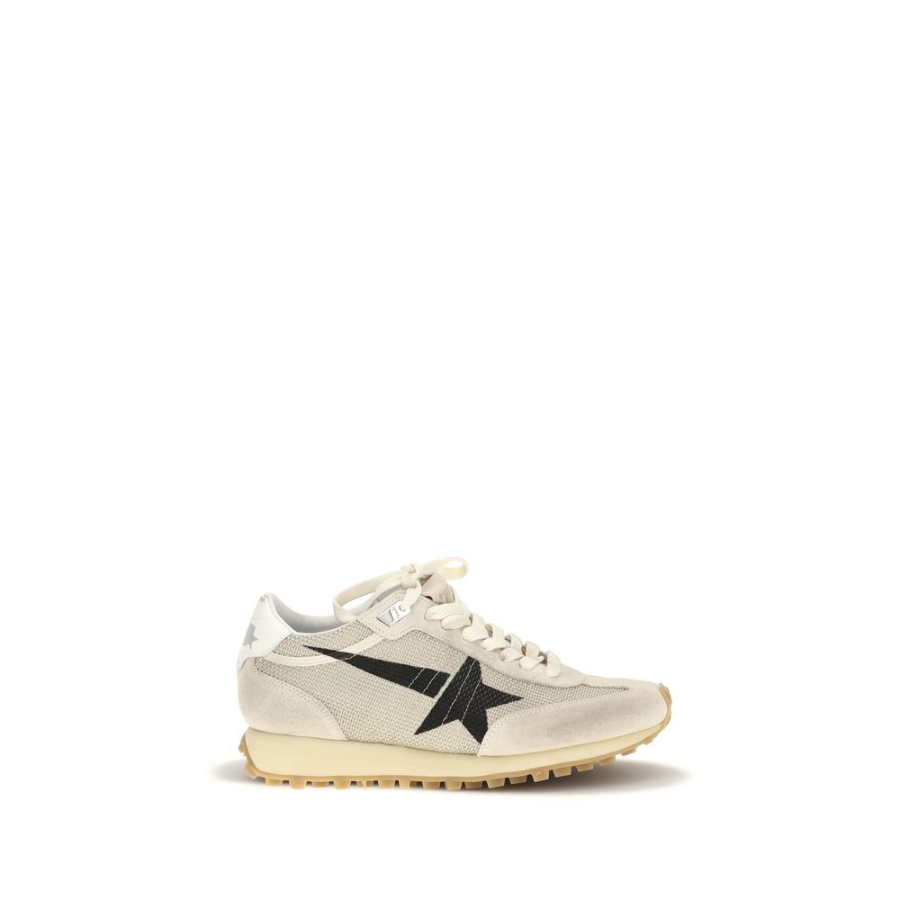Golden Goose Beige Polyester Athletic Sneakers