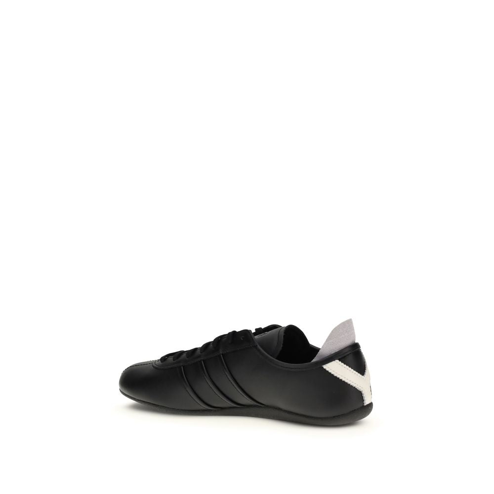 Y-3 Black Calf Leather Bos Taurus Athletic Sneakers