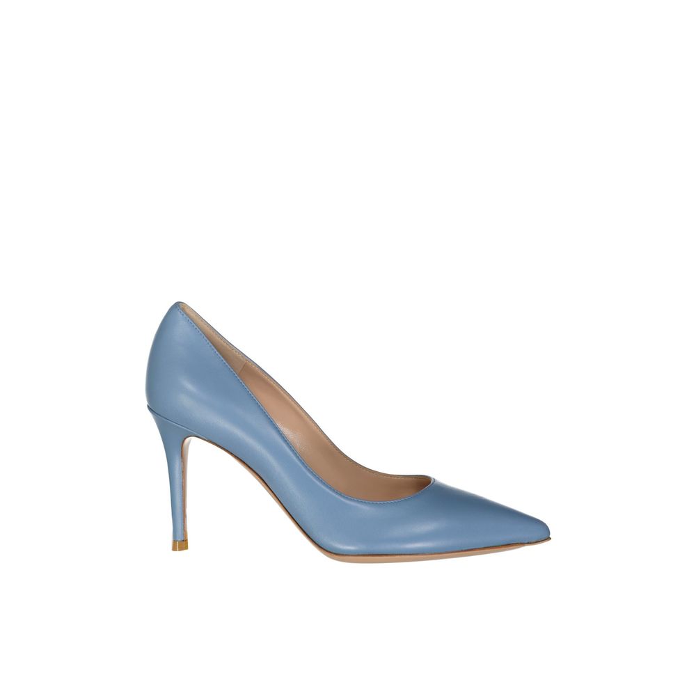 Gianvito Rossi Blue Leather Pumps