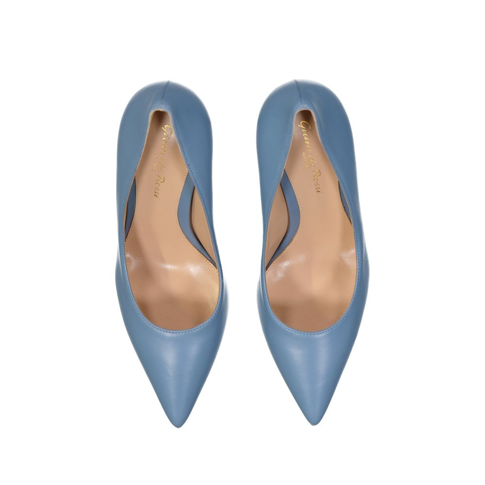 Gianvito Rossi Blue Leather Pumps