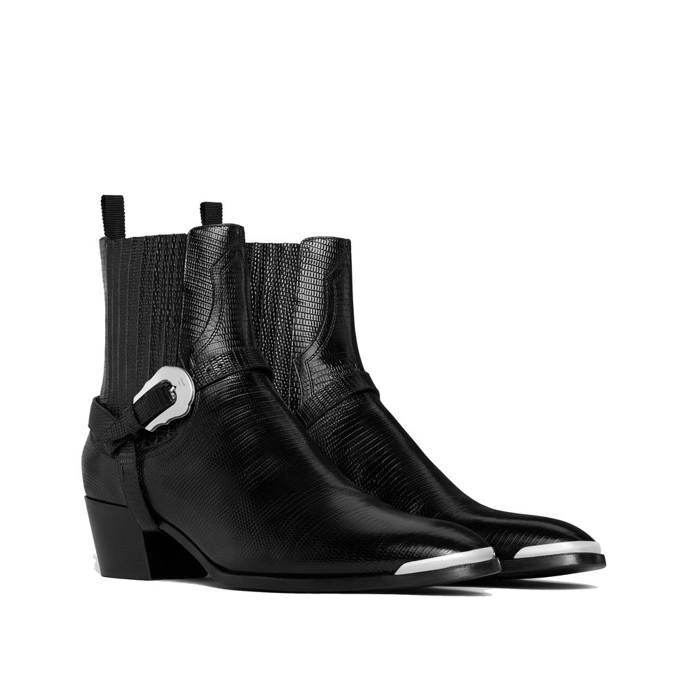 Celine Black Calfskin Chelsea Boots