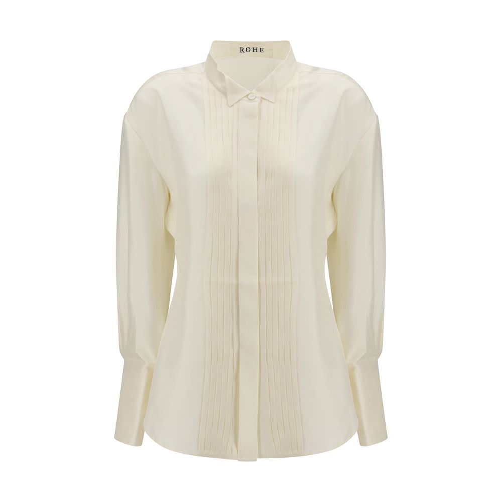 Rohe Beige Silk Dress Shirt