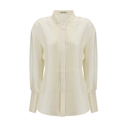Rohe Beige Silk Dress Shirt
