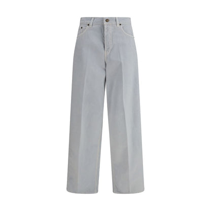 Haikure Blue Cotton Straight-Leg Jeans